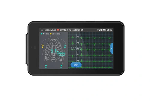 Lepu Medical PCECG-500 ポケット ECG マシンポータブル 12 リード安静時 ECG モニター